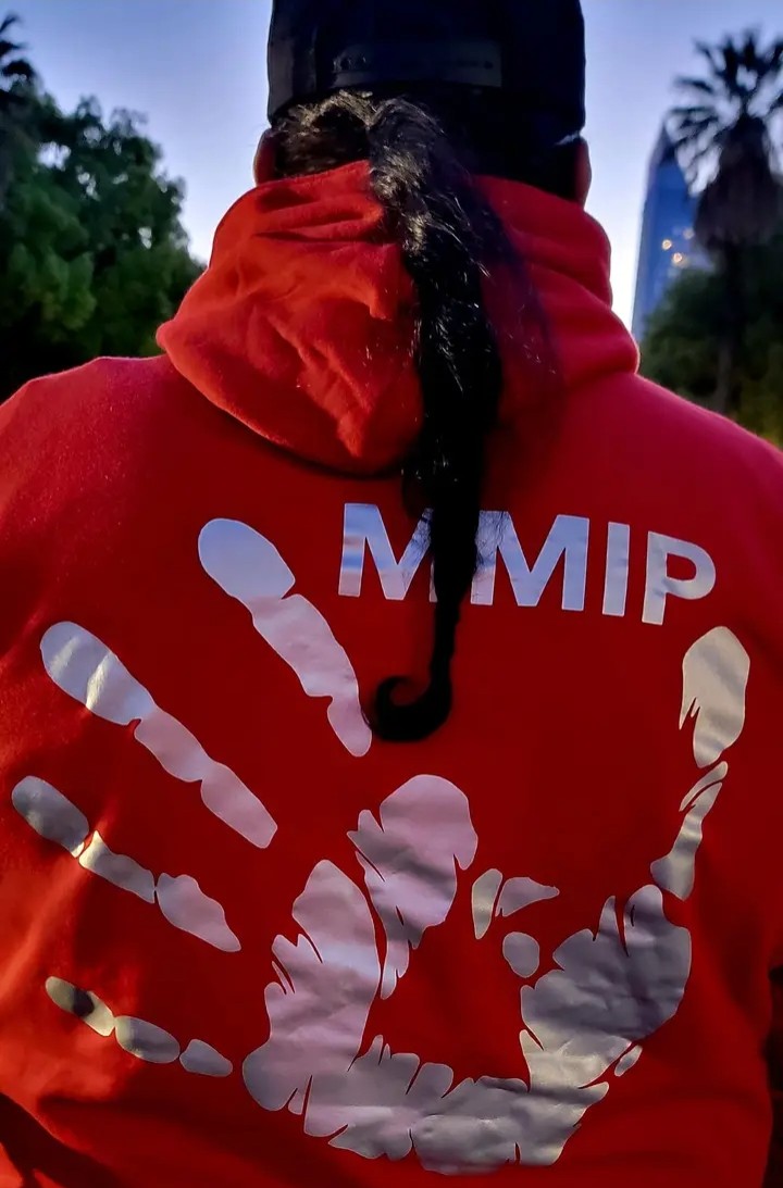 MMIP awareness hoodie representing advocacy and community protection